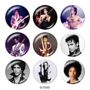 20MM  Famous  music   Print   glass  snaps buttons
