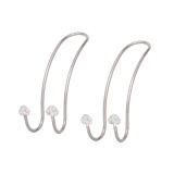 2pcs/lot loveheart Hook diamond-studded stainless steel car backrest hook Mobile phone holder