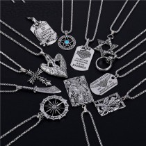 Alloy pendant stainless steel Necklace  chain 70CM