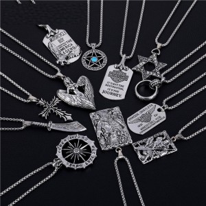Alloy pendant stainless steel Necklace  chain 70CM