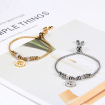 Diamond Adjustable Length Titanium Steel Bracelet Stainless Steel Tree of Life Bracelet