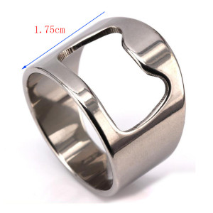 Stainless steel corkscrew ring