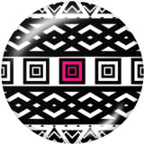 20MM   Pattern   Print   glass  snaps buttons