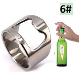 Stainless steel corkscrew ring