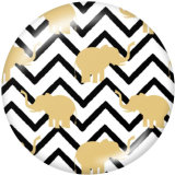 20MM   Pattern   Print   glass  snaps buttons
