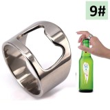 Stainless steel corkscrew ring