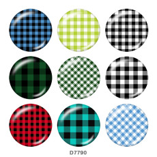 20MM   Pattern   Print   glass  snaps buttons