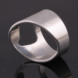 Stainless steel corkscrew ring