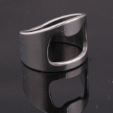 Stainless steel corkscrew ring