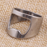 Stainless steel corkscrew ring
