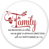 20MM  Ribbon  MOM   Print   glass  snaps buttons