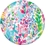 20MM   pattern  Print   glass  snaps buttons