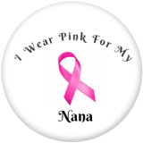 20MM  Ribbon  MOM   Print   glass  snaps buttons