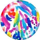 20MM   pattern  Print   glass  snaps buttons