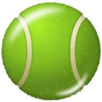 20MM   L love tennis  Print   glass  snaps buttons