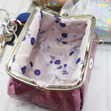 High capacity Laser flash Snaps coin purse Storage bag Clutch bag fit 18mm snap button jewelry