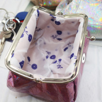 High capacity Laser flash Snaps coin purse Storage bag Clutch bag fit 18mm snap button jewelry
