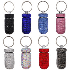 Full drill aluminum alloy small medicine bottle Mini outdoor waterproof sealed small medicine bottle Metal portable small medicine bottle