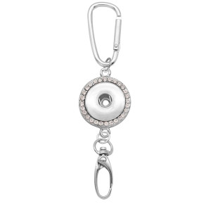 Rhinestone  Keychain Multifunctional hook Document hook Car Bag hook fit 18&20MM snap button jewelry