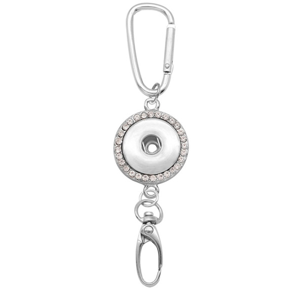 Rhinestone  Keychain Multifunctional hook Document hook Car Bag hook fit 18&20MM snap button jewelry