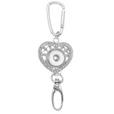 Rhinestone  Keychain Multifunctional hook Document hook Car Bag hook fit 18&20MM snap button jewelry