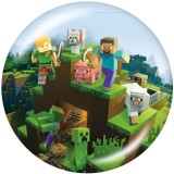 20MM   Game  Print   glass  snaps buttons