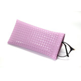 18*9CM Sunglasses bag PU leather bullet mouth portable waterproof glasses bag storage
