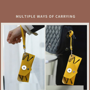 Compression-resistant sunglasses, mirror box, customized glasses bag, myopia sunglasses box bag fit 18&20mm snap buttom sanp jewelry