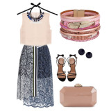 Crystal Feather Accessory Multi-Layer Wide Leather Bracelet