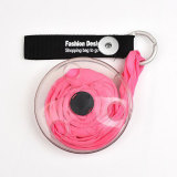 Ultra small portable folding retractable storage bag multifunctional small disc shopping bag fit 18MM snap button jewelry