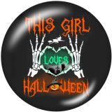 20MM   Dog words   Print   glass  snaps buttons
