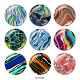 20MM   Pattern  Print   glass  snaps buttons