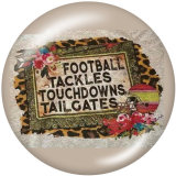 20MM  Cross   MOM  Print   glass  snaps buttons