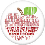 20MM   words  Apple  Print   glass  snaps buttons
