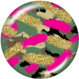20MM   multicolor Leopard   Pattern   Print   glass  snaps buttons