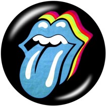 20MM  Lip kiss  Famous  music   Print   glass  snaps buttons