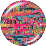 20MM   multicolor Leopard   Pattern   Print   glass  snaps buttons