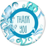 20MM   Summer  Sea  turtle   Print   glass  snaps buttons Beach Ocean