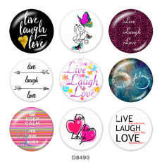 20MM  arrow   Butterfly   Print   glass  snaps buttons