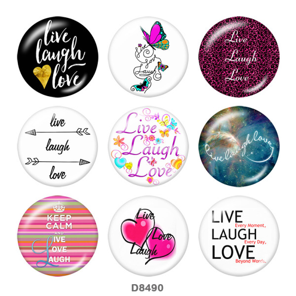 20MM  arrow   Butterfly   Print   glass  snaps buttons