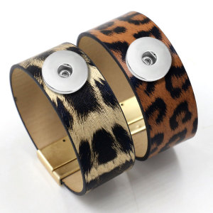 1 buttons leather  new type Bracelet Rhinestone fit 20mm snaps chunks