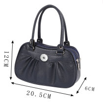 Fashion zipper handbag go out mobile phone coin purse fit 18mm snap button jewelry