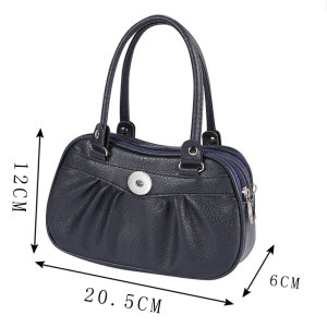 Fashion zipper handbag go out mobile phone coin purse fit 18mm snap button jewelry