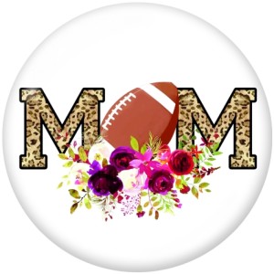 20MM  MOM   Print   glass  snaps buttons