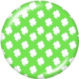 20MM  color  pattern   Print   glass  snaps buttons