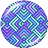 20MM  color  pattern   Print   glass  snaps buttons