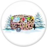 20MM  words   Car   Print   glass  snaps buttons