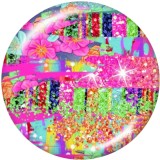 20MM    Pattern   Print   glass  snaps buttons