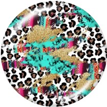 20MM    Pattern   Print   glass  snaps buttons