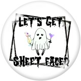 20MM   Christmas   Print   glass  snaps buttons
